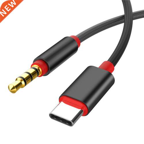 Type C Male to 3.5mm Male Car AUX Audio Cable Adapter USB C