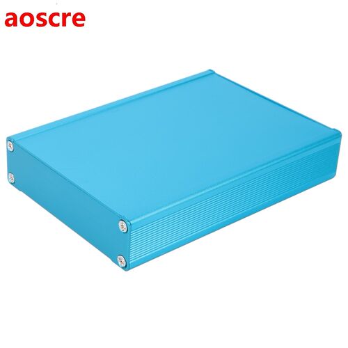 Waterproof Junction Box Blue Metal Aluminum Case PCB Project