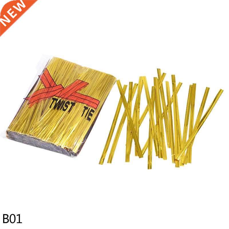 800pcs 8cm 10cm 12cm Gold/silver Metallic Twist Ties Wire Se