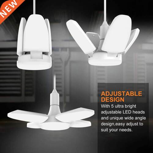 E27 LED Bulb Fan Blade Timing Lamp AC165-240V 38W Foldable L