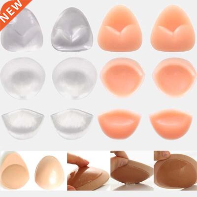 1 Pair Push Up Silicone Triangle Bikini Swimsuit Bra Insert