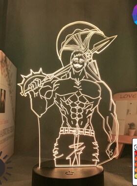 Acrylic Night Light Lamp Anime The Seven Deadly Sins Escanor
