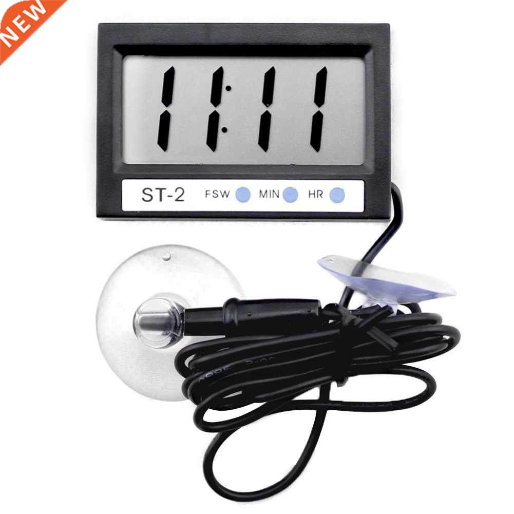 ST - 2 LCD Thermometer Clock Car In/Out Dual-Way Clock Tempe