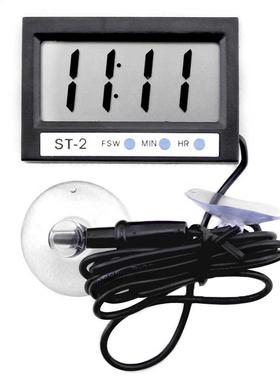 ST - 2 LCD Thermometer Clock Car In/Out Dual-Way Clock Tempe