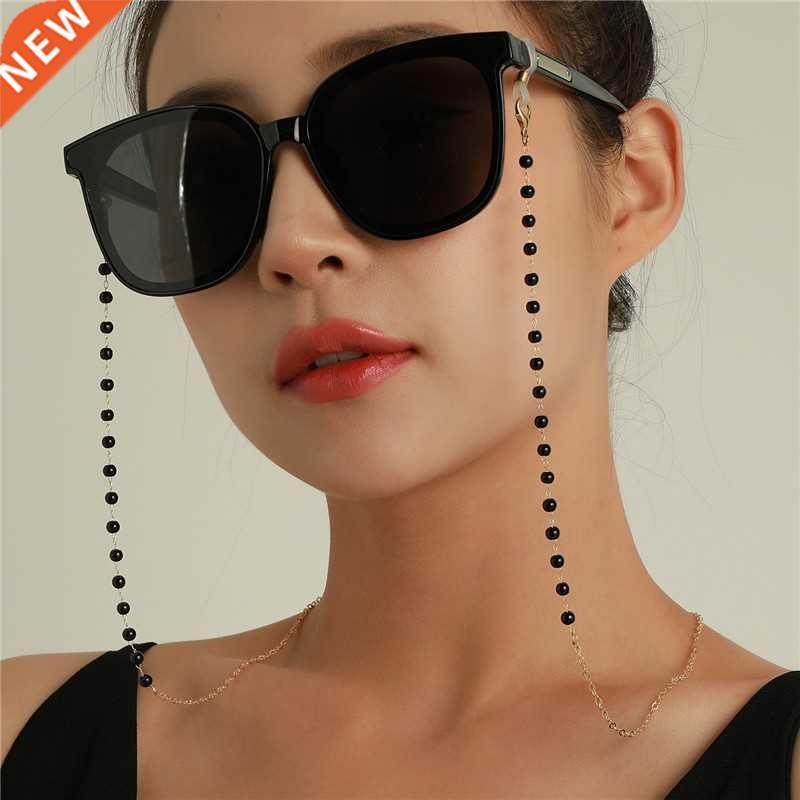Sunglasses Masking Chains For Women Acrylic Pearl Crystal Ey