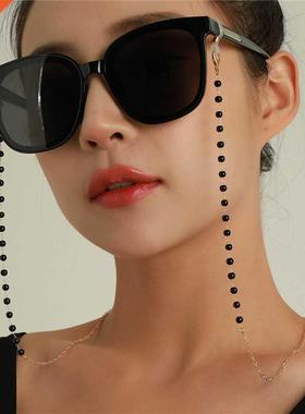 Sunglasses Masking Chains For Women Acrylic Pearl Crystal Ey