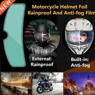 Helmet anti-fog film motorcycle helmet anti-rain film electr