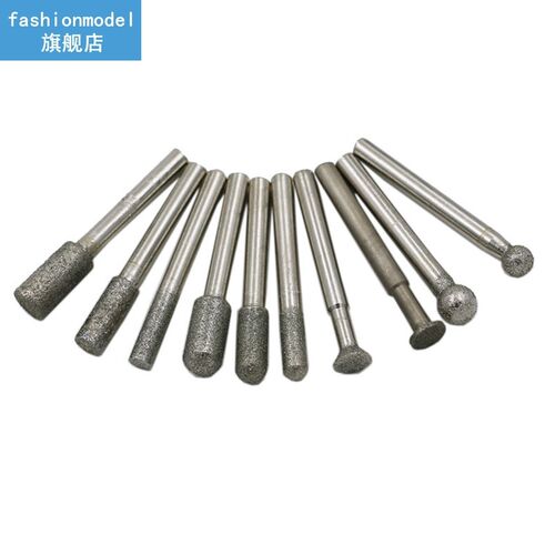 20Pcs 3mm Durable Shank Diamond Burr Bit Cut Engraving Carvi
