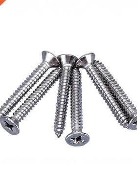 50Pcs M3M3.5M4 Cross Countersunk Head Self Tapping Screw 304