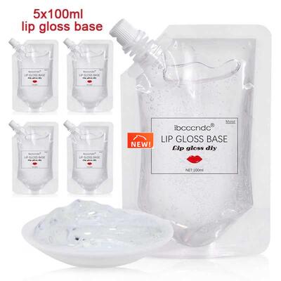 500ml Clear Lip Gloss Base Gel Lip Glaze Material Odorless