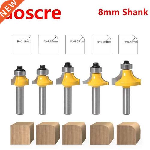 8mm Shank Corner Round Over Router Bit with Bearing Fillet K