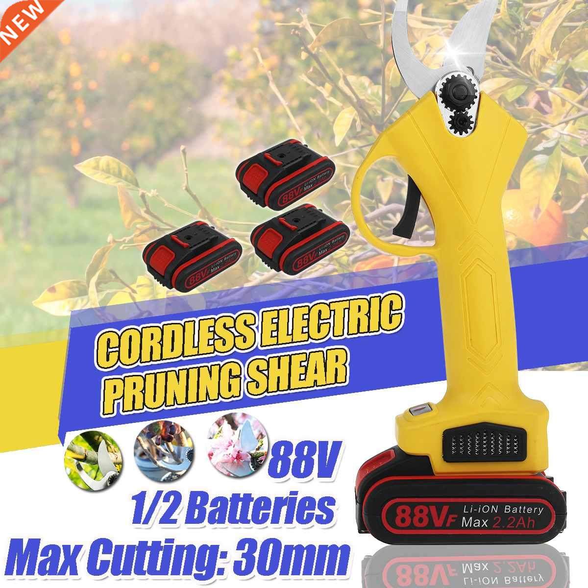 NEW 88V Cordless Pruner Lithium-ion Pruning Shear Efficient