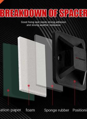 100Pcs Self Adhesive Stick-on Mounts For Cable Ties / Routin