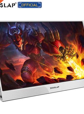 thin portable lcd hd monitor 15.6 usb type c hdmi balck