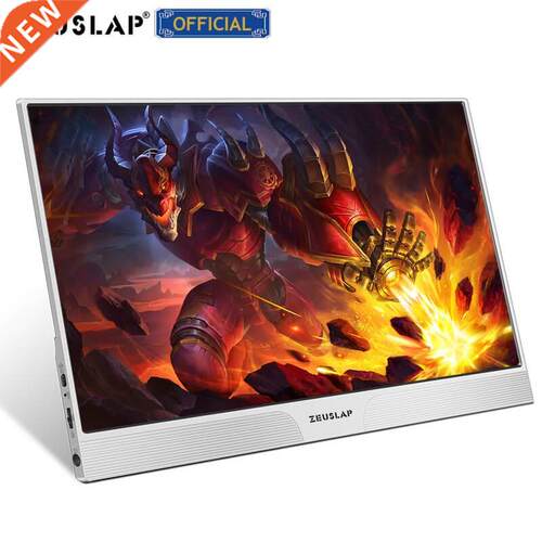 thin portable lcd hd monitor 15.6 usb type c hdmi balck