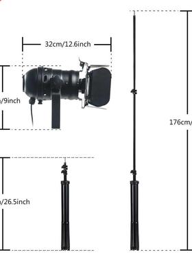 Industrial Bar Creative Studio Retro Tripod Black Floor Lamp