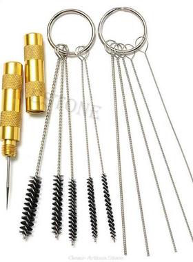 11pcs Airbrush Spray Cleaning Repair Tool Kit Stainless Stee