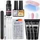 Gel Kits Art kit Clear Nail Poly French 14pcs 30g