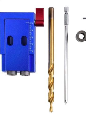 Hole Saw Pocket Slant Hole Jig Step Drill Bit Set Dowel Hole