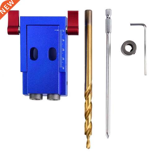 Hole Saw Pocket Slant Hole Jig Step Drill Bit Set Dowel Hole