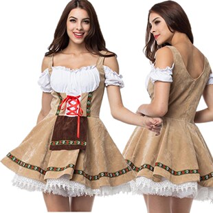 Carnival Women Lady Oktoberfest Dirndl Costume Germany Bavar
