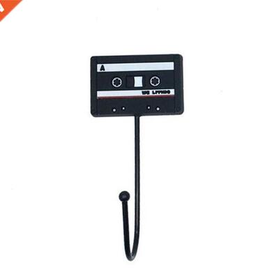 Retro Robe Hooks Key Holder Retro Tape Disk Hanger Hooks On