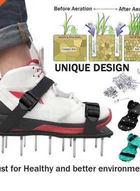 Lawn Aerator Shoes Grass Spiked Gardening Walking Revitalizi