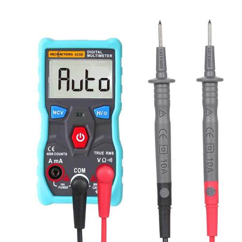 Auto Digital Multimeter Probe Tester 4000 Counts True-RMS In