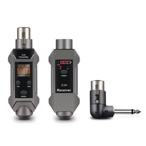 Microphone Wireless System Rechargeable Transmitter Receiver