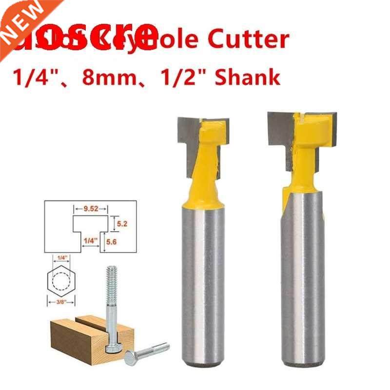 1/4 inch 8mm 1/2 inch Shank Key Hole Blades T-Slot Milli