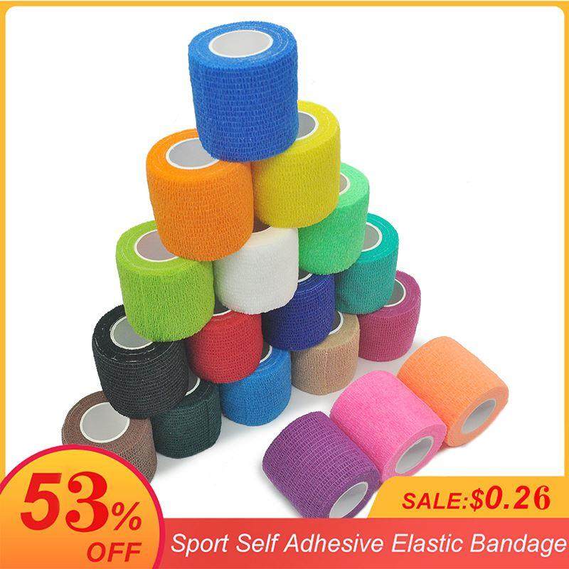 4.8m Colorful Sport Self Adhesive Elastic Bandage Wrap Tape