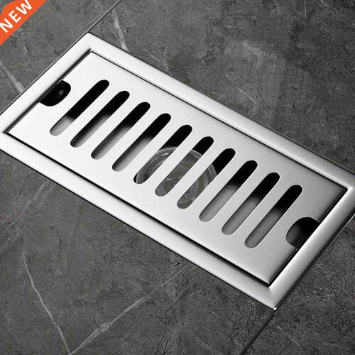 20x10cm Stainless Steel Shower Rectangular Floor Drain Bathr