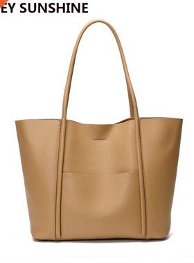 Genuine Leahter Women Handbag Large Capacity Winter Bag 2022