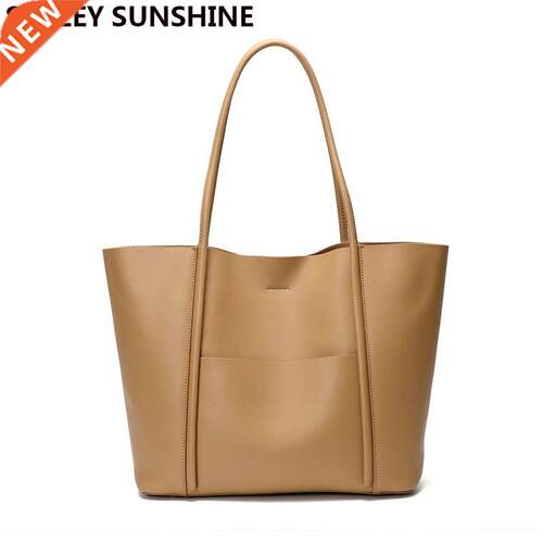 Genuine Leahter Women Handbag Large Capacity Winter Bag 2022