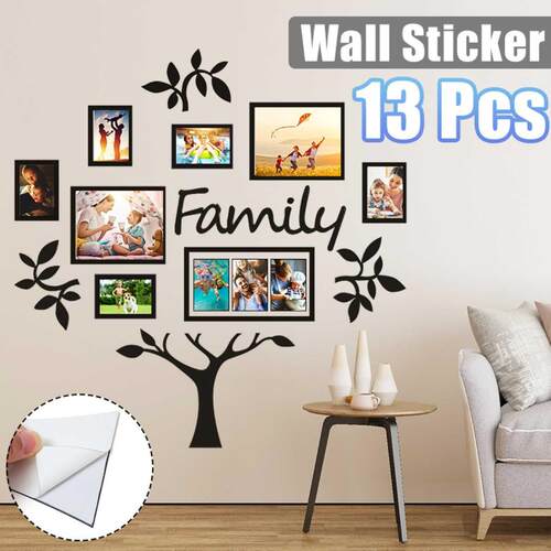 Acrylic Wall Stickers Removable Photo Frame Tree Wall De