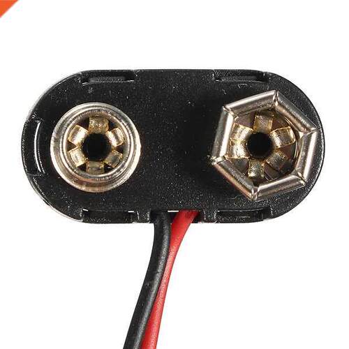 5Pcs 9V 9volt Battery Holder Clip Snap Connector Cable Lead
