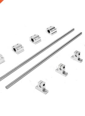 10pcs/set 400mm Linear Rail Shaft + SCS8UU Linear Bearing Al