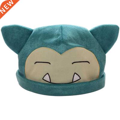 31cm in Diameter Pokemon Snorlax Pikachu Plush Cap Kawaii Hu