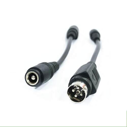 Female 5.5*2.5mm to male 4-Pin left positive right negative