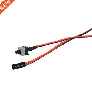 5 Pcs 50cm 2 Pn SW PC Power Cable On/Off Push Button Comput