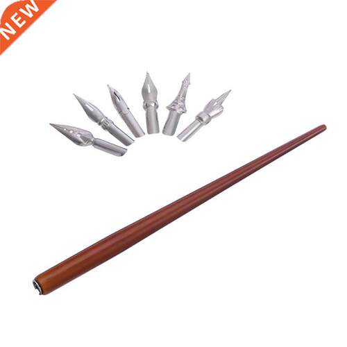 Wooden Manga Comic English Calligraphy Fountain Dip Pen with