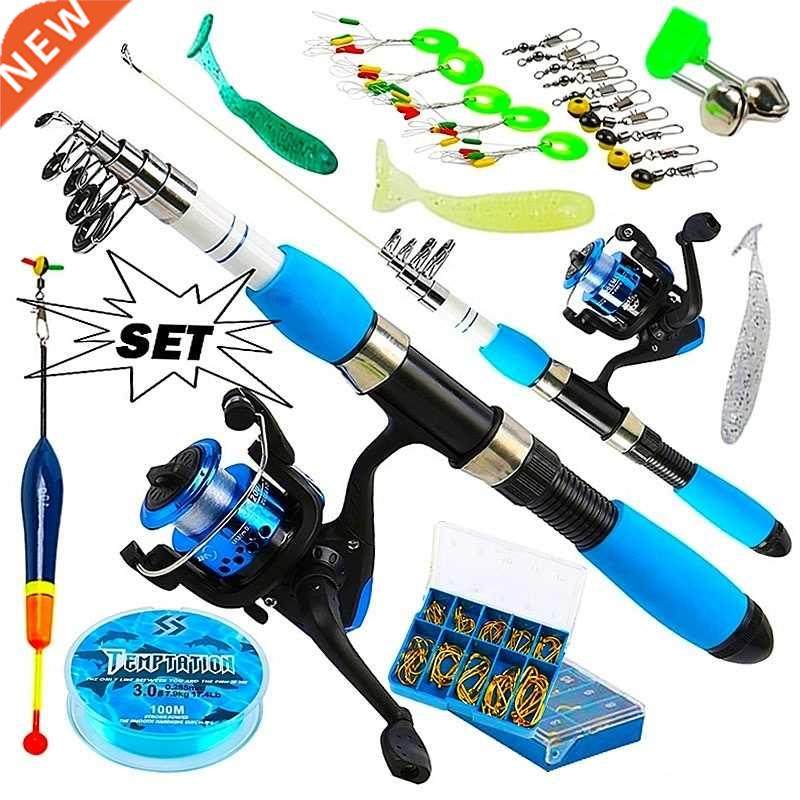 Sougayilang Fishing Rod Full Kits with Telescopic Fishing Ro