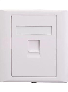 2Pcs Socket Faceplate Cat5e Network Keystone Cable Wall Jack