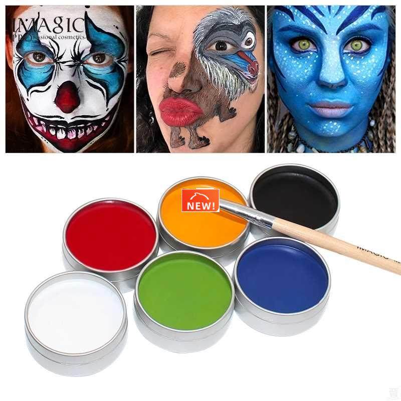 6 Colors Face Painting Kit Body Makeup Non Toxic Water Paint