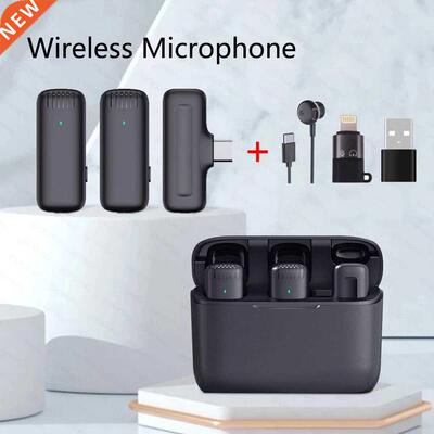 Wireless Lapel Microphone Lavalier Mic Noise Reduction Live
