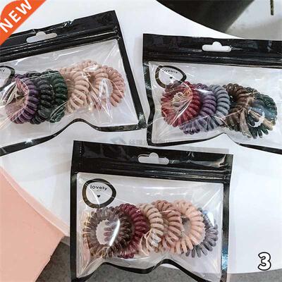 High Elasticity Telephone C Hairbands Wo Spiral Hair Ties Gi