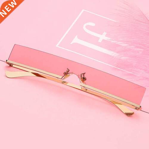 Fashion Half Frame Small Rectangle Glasses Women Brand Desi