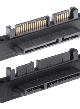 90 Degree 7+15Pin SATA Male to Female Port Converter Adapter