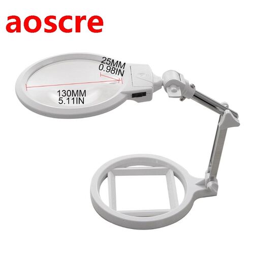 Foldable 5X Magnifying Glass Multi-functional Desktop Embroi