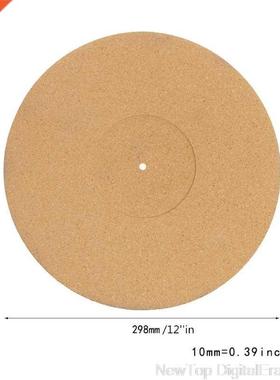 12 inch Cork Turntable Mat Audiophile Anti-Static Anti-Shake